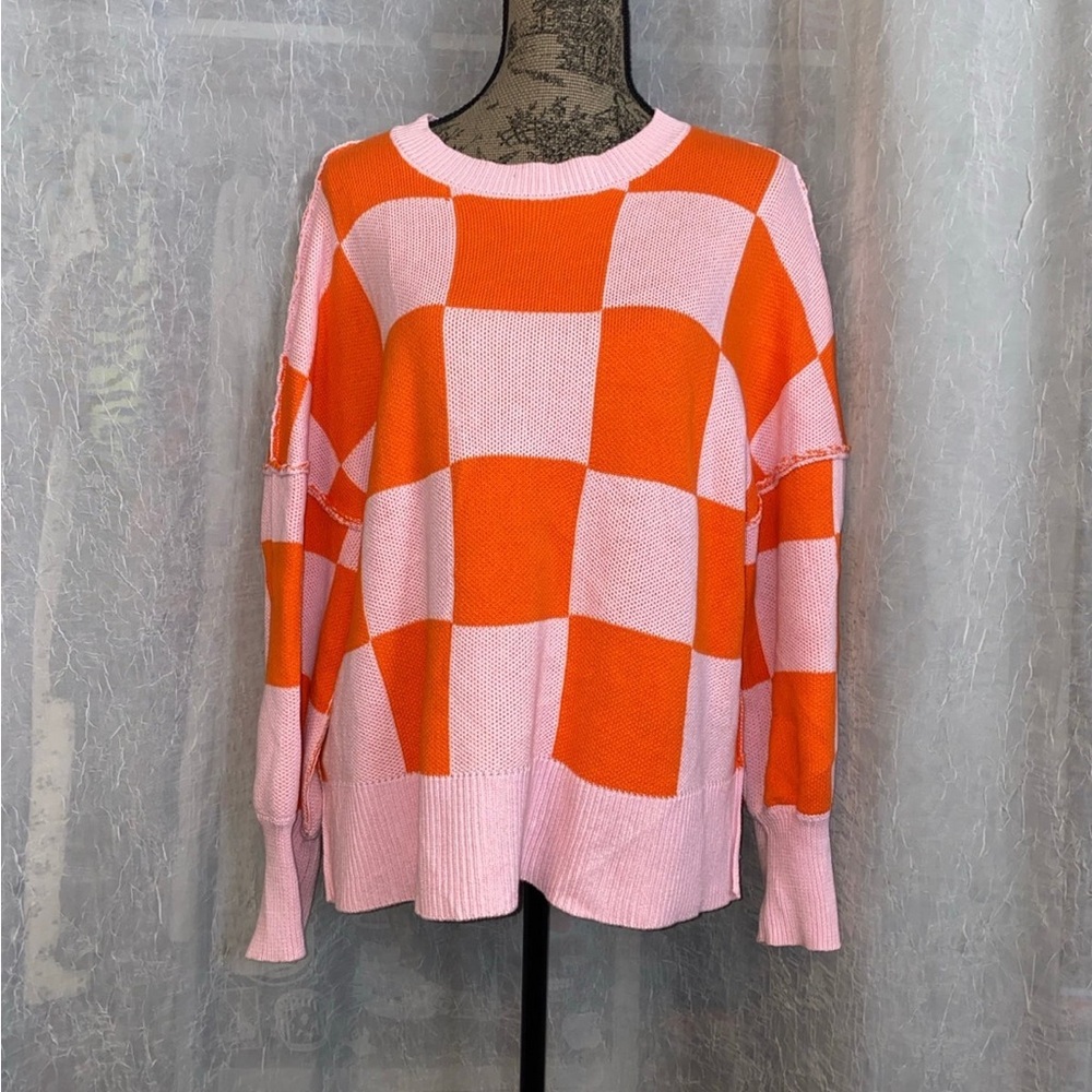 Checkered sweater
